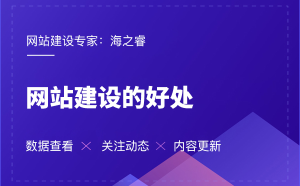 海之睿的網(wǎng)站建設有那些好處？